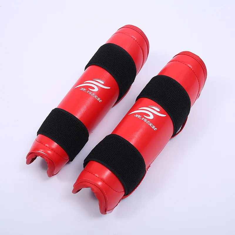 Защитные щитки из искусственной кожи для взрослых и детей защита голени карате