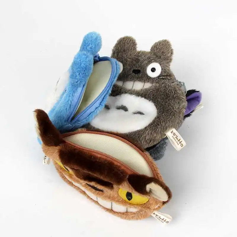 Принцесса Mononoke Studio Ghibli Miyazaki Puppets кошелек плюшевый Тоторо мультфильм кошелек Kawaii сумка монетница Детский кошелек монета
