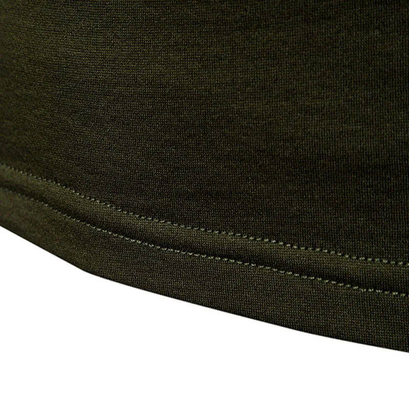 

2019 New Men fashion t shirt tees Slim Tops Male stretch t-shirt turtleneck long sleeve Tee Shirts High collar Men's cotton Tees