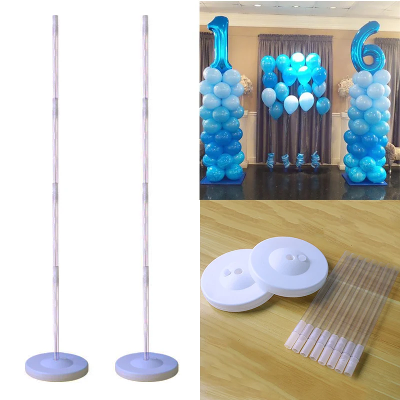 127cm Clear Balloon Column Stand Arch Balloons Holder Centerpieces for Wedding Decoration Birthday Baby Shower Party Supplies balloon holder column stand stick table arch kit diy party backdrop balloon arch chain supplies wedding birthday decoration