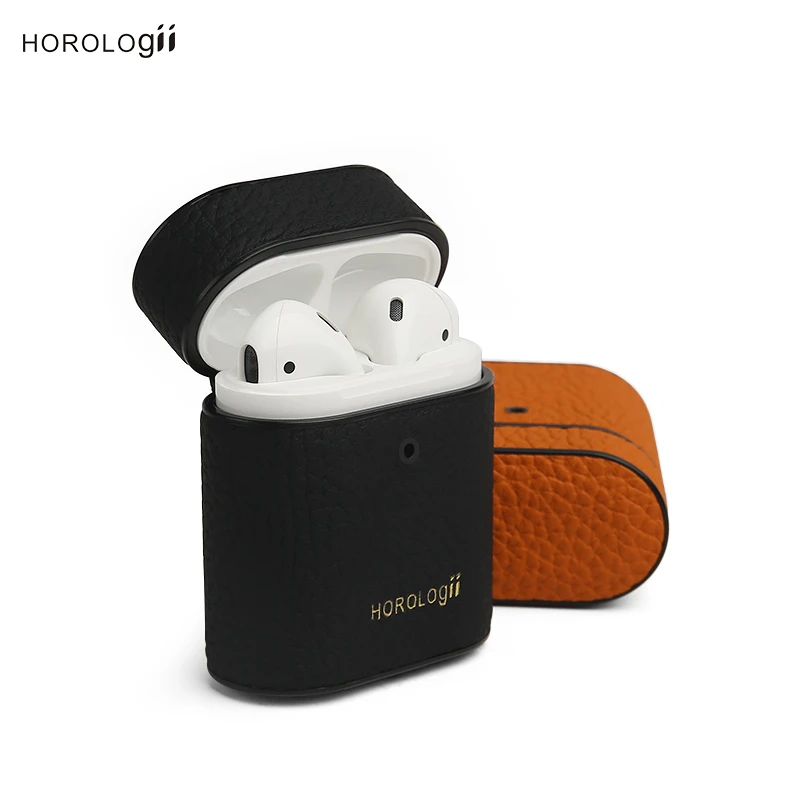 Horologii обычай имя бесплатно Германия телячья кожа для AirPod Роскошный чехол
