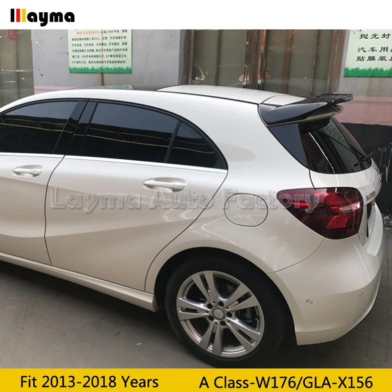 PIECHA Стиль углеродного волокна задний багажник спойлер для Benz 2013- лет GLA X156 P Стайлинг автомобиля задний крыша крыло спойлер