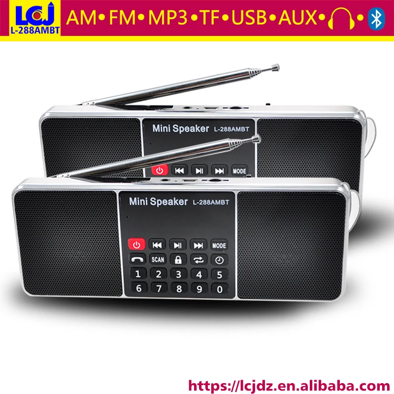 L-288AMBT супер бас стерео звук портативный мини беспроводной BT bluetooth динамик с MP3 музыкальный аудио плеер AM радио и FM радио