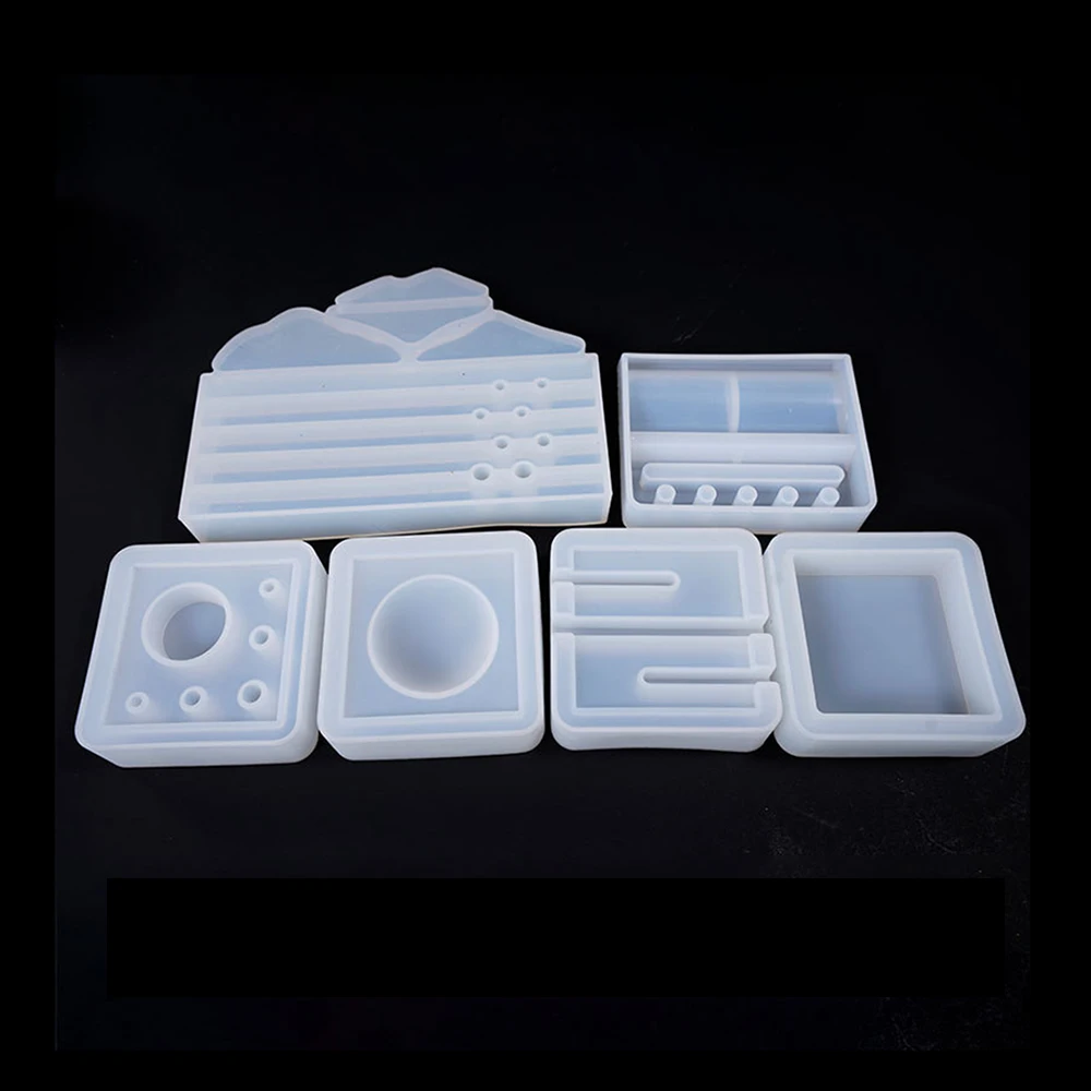 

New Arrival 1pcs Handcrafted Silicone Mold Silicone Mold Card Storage Pen Holder Ashtray Epoxy Resin Mold Jewelry Making