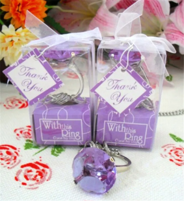 Оптовая продажа 300 шт./лот сувениры для вечеринок Свадебные подарки кольцо в