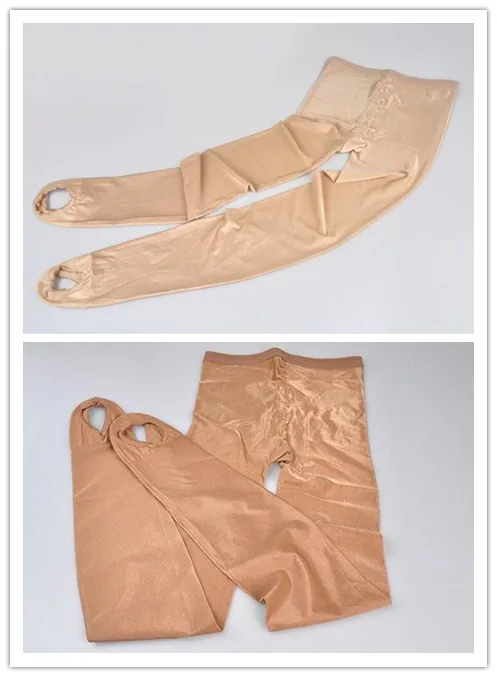 1 Nude 1 Gold 2 шт./упак. женские компрессионные формирующие колготки 70D пуш-ап однотонные мягкие шелковые чулки сценическое шоу одежда - Цвет: 1 Nude 1 Gold
