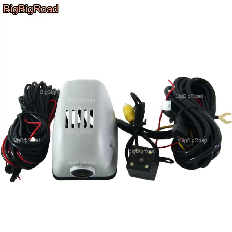Видеорегистратор BigBigRoad для Audi A1 A3 A4L A5 A6L A7 A8 Q3 Q5 R8 2013 2014 2015 2016 с Wi Fi|dual camera dash cam|car wifi