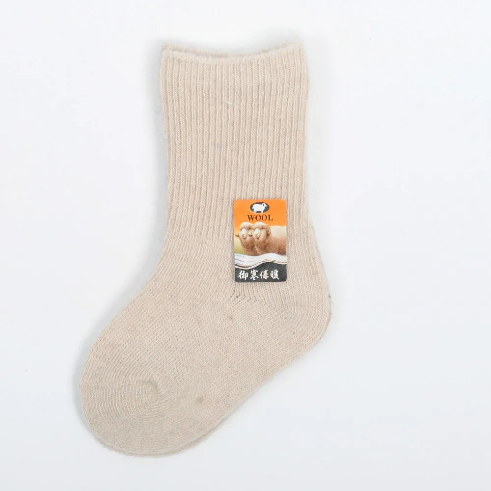 Носки зимние однотонные шерстяные теплые для малышей от 3 до 5 лет 10 шт. = пар|socks