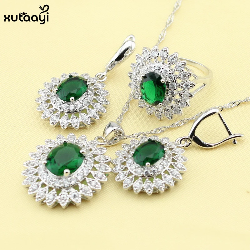 Комплект из колье серёг и браслета серебра 925 пробы|jewelry sets for women|silver jewelry setsterling