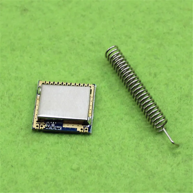 

Mini SI4463-SMT Wireless Transceiver Module SI4463 433MHZ With Spring Antenna Distance 2000m