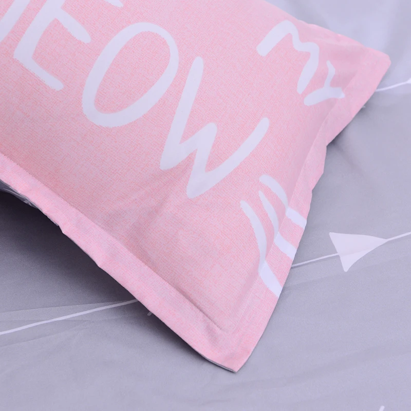 Комплект постельного белья с мультяшным котом Декор для дома текстиль евро набор