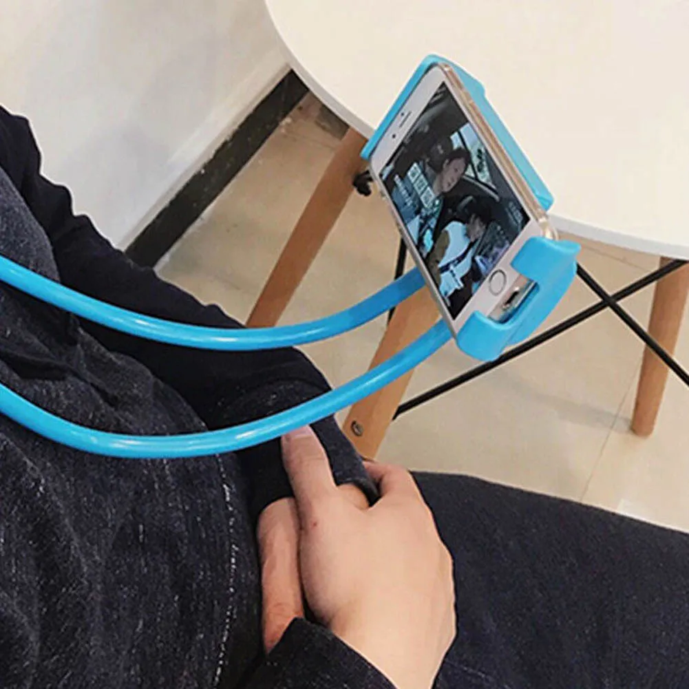 Гибкий Мобильный телефон держатель подвесная Шея Lazy ожерелье кронштейн кровать