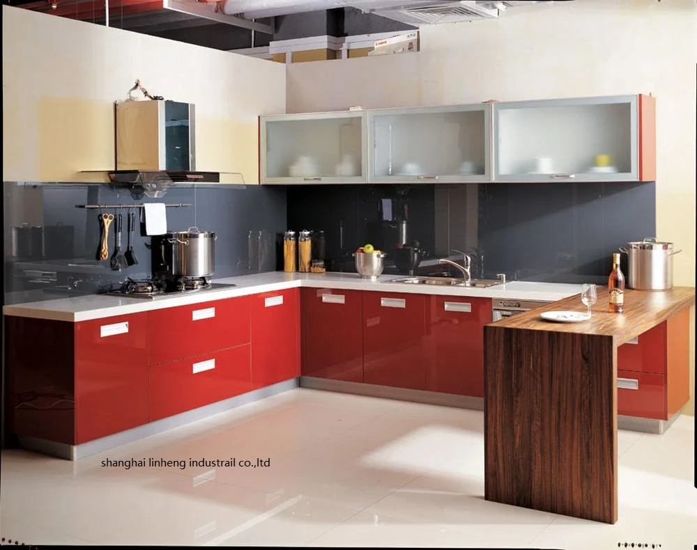 

High gloss/lacquer kitchen cabinet mordern(LH-LA028)