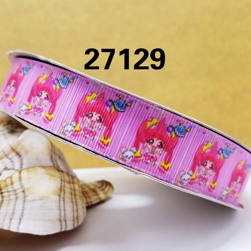 Бесплатная доставка 50 ярдов мультфильм печатных grosgrain ленты 27213 | Дом и сад