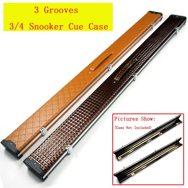Высококачественный чехол из алюминиевого сплава 3/4 Snooker Cue 3 канавки можно