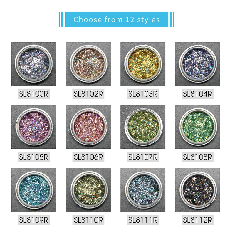 Huration ногти блеск волшебный порошок полировка цвет хамелеон Маникюр зеркало хром