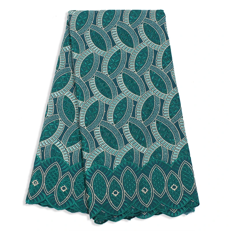 

Африканская сухая кружевная ткань, швейцарская вуаль с камнями, швейцарская мягкая хлопковая кружевная ткань высокого качества 2019, зеленая...