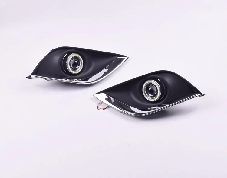 QINYI 2x Автомобильный светодиодный светильник дневного света для Nissan Almera Latio Sunny, Versa DRL Ангел глаз противотуманный светильник