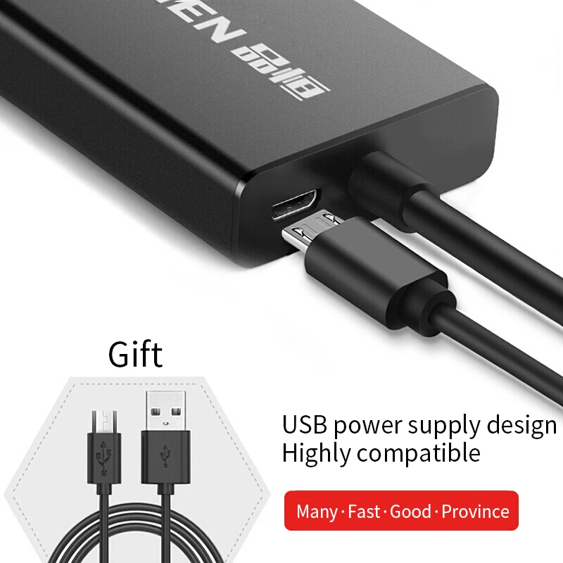 Pihen VGA к HDMI кабель с поддержкой Aux компьютера ТВ коробка игровой плеер подключение