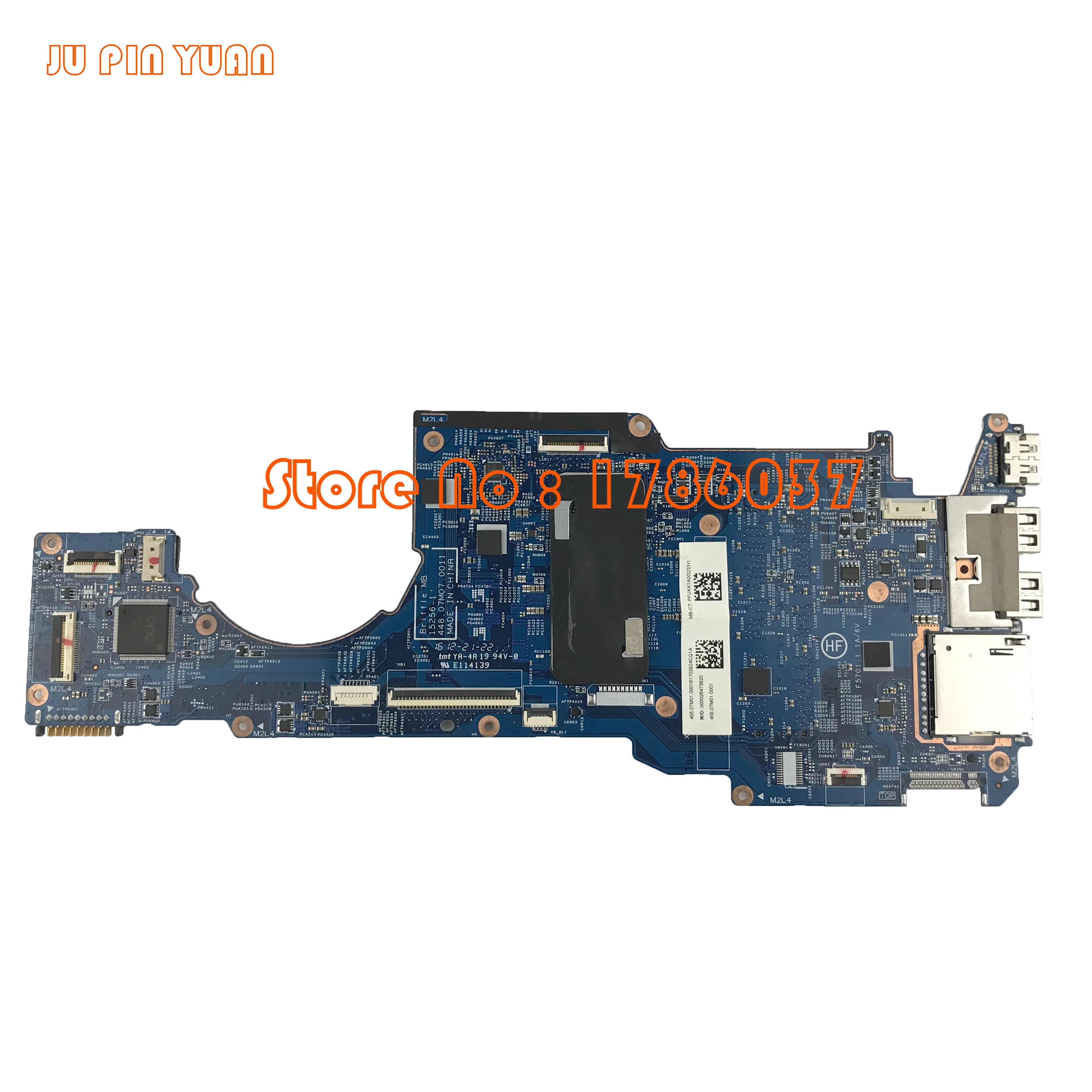 JU PIN YUAN 855962-601 855962-501 448.07m7/0011 для hp Pavilion x360 13-U серии материнская плата с i3-6100U cpu полностью протестирована
