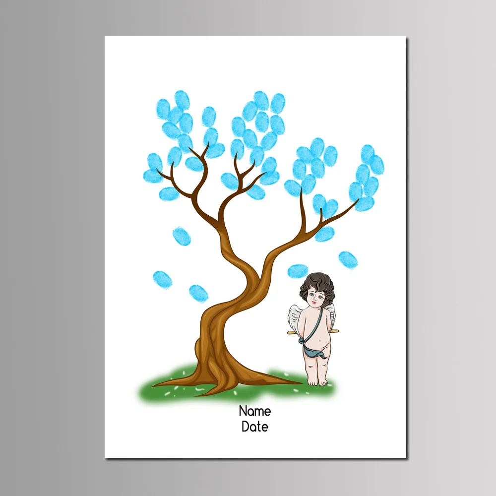 Персонализированные Mi Primera Comunion DIY отпечаток пальца гость книга мальчики девочки Первое причастие сувенир вечерние украшения холст живопись