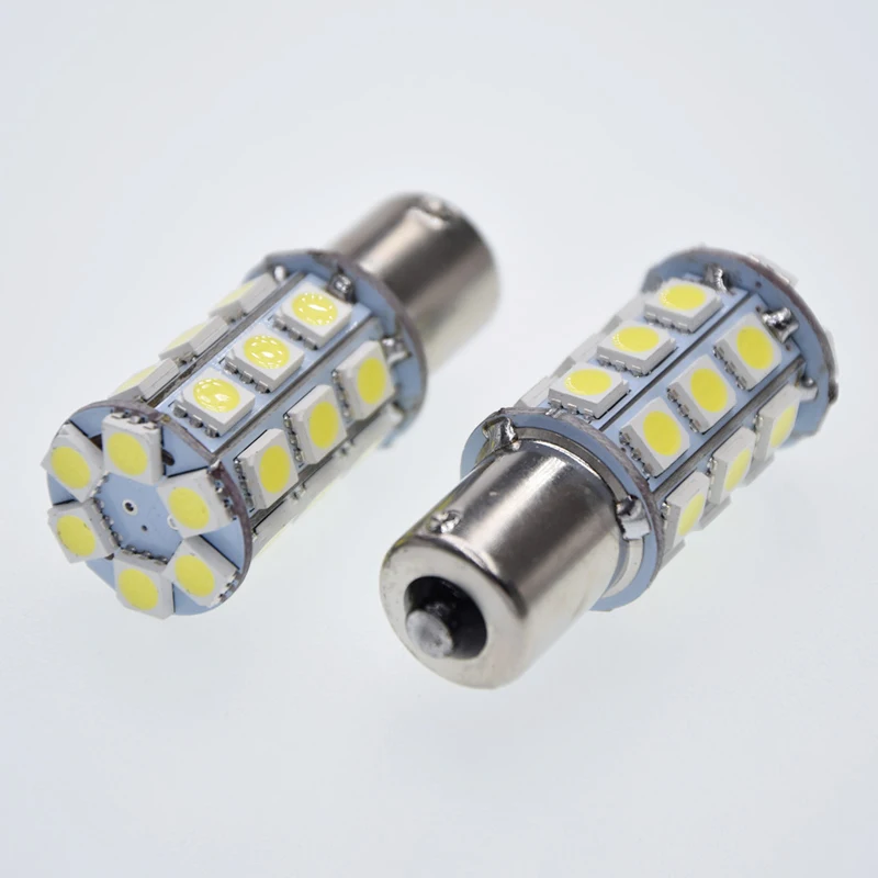 2 шт. 1156 P21W 382 27 SMD светодиодный BA15S задний стоп сигнал лампа для автомобиля белый