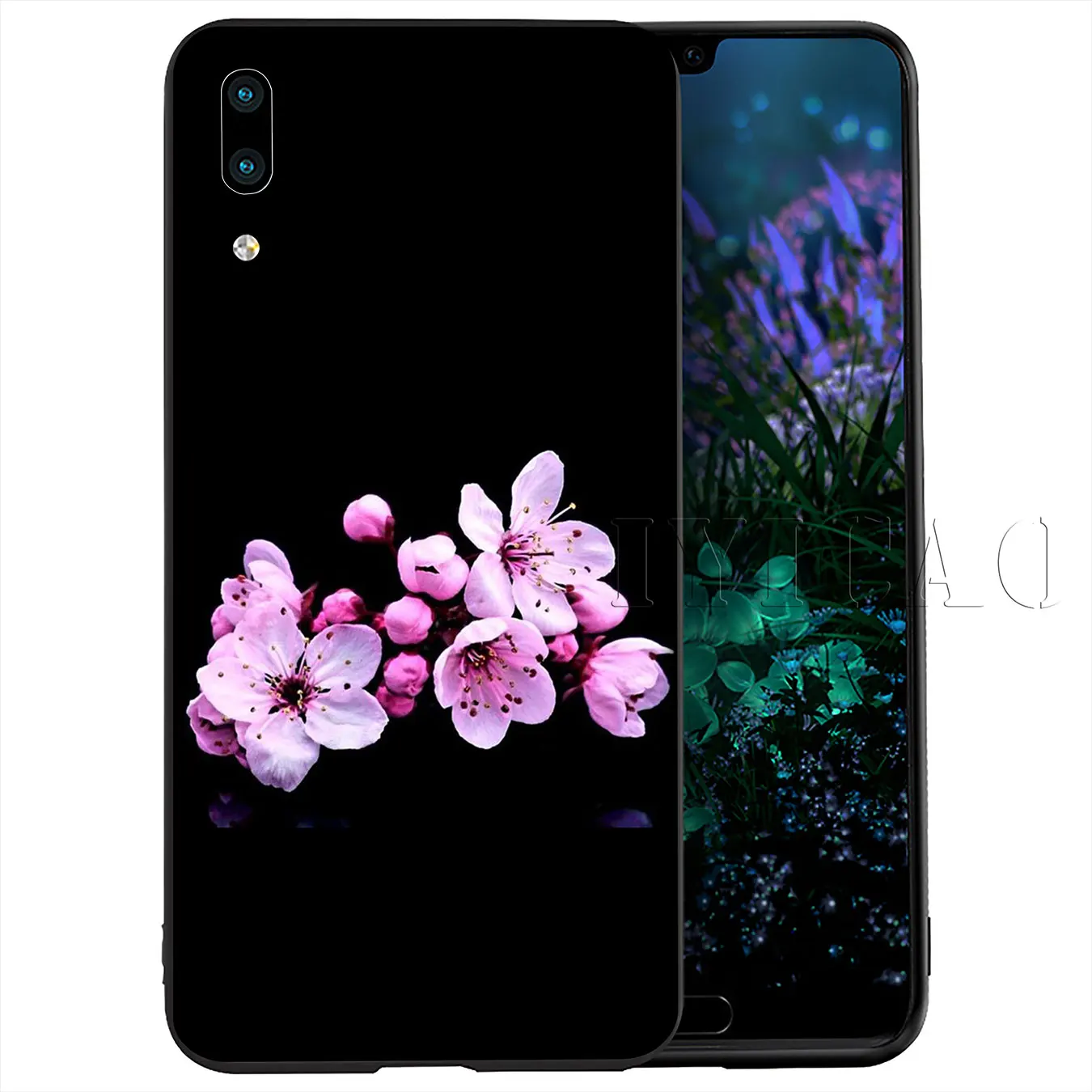 IYICAO Черный Розовый Мягкий силиконовый чехол для телефона Huawei Y9 Y7 Y6 Prime 2019 Honor 20 8C 8X 8