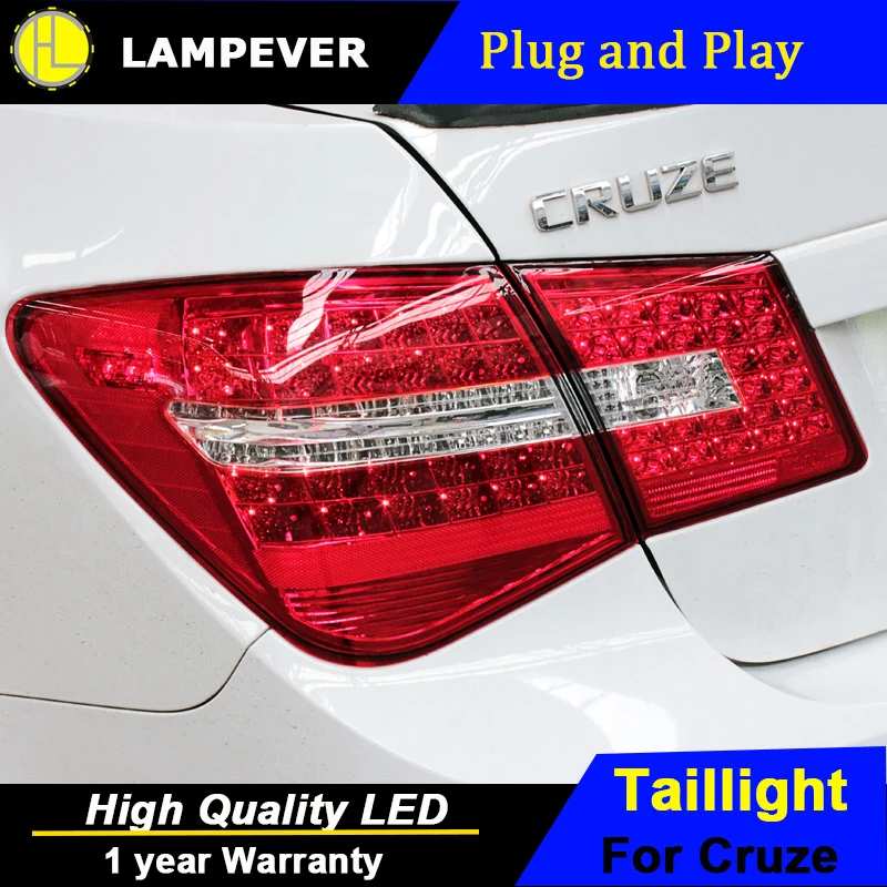 Lampever Стайлинг для Chevrolet Cruze задние светильник s 2009-2014 Benz-Стиль светодиодный фонарь