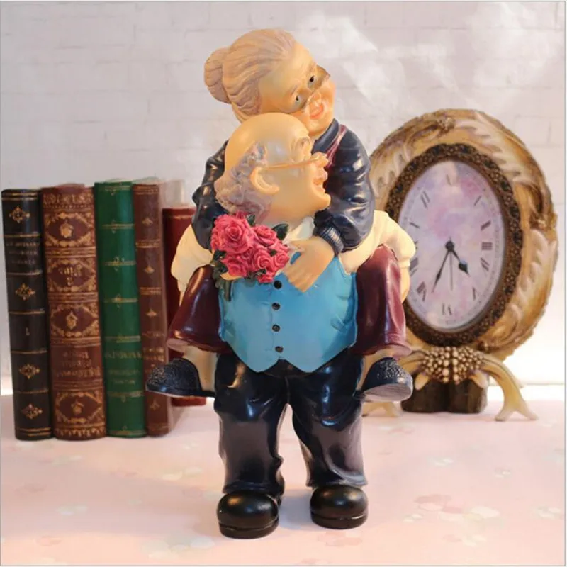 Классический набор маленьких людей подарок дедушка и куколки статуэтки - Фото №1