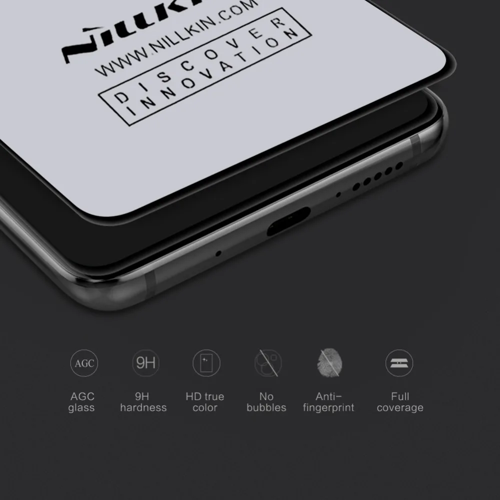 3D изогнутое закаленное стекло с полным покрытием для Huawei Mate 20 Nillkin CP + MAX Защита