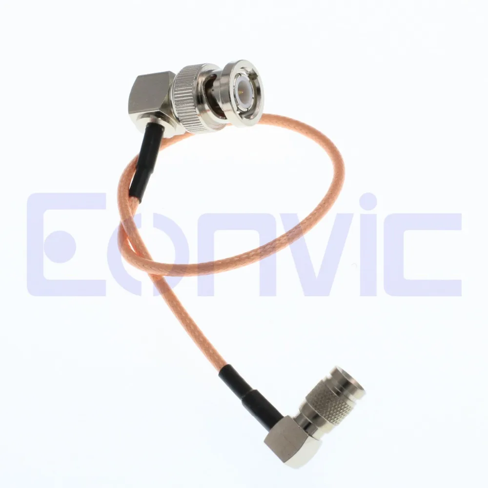 Eonvic Elbow BNC to 1.0/2.3 DIN Male RG179 SDI Video Cable Pigtail 20cm | Power Cords &amp Extension