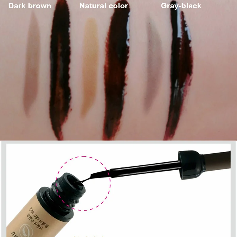 Отшелушивающий гель для татуажа глаз милый красный винный флакон форма бровей