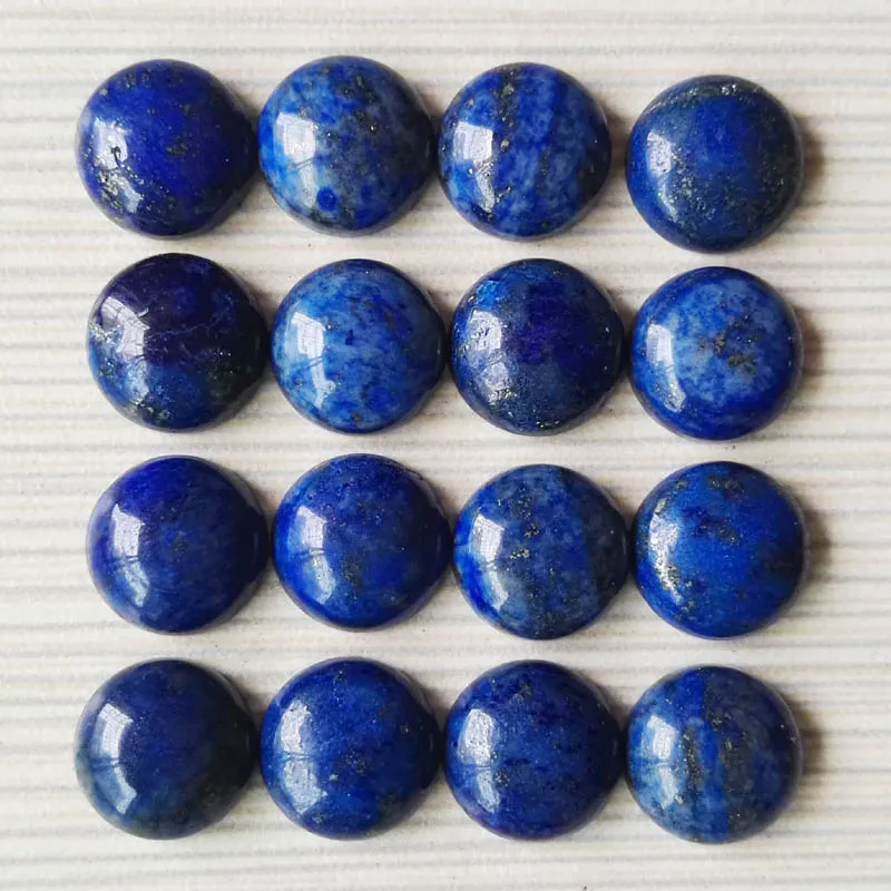 Fashion High-quality lapis lazuli 12MM 50pcs Natural Stone round Bead Charm cab cabochon beads for jewelry making accessories | Украшения и