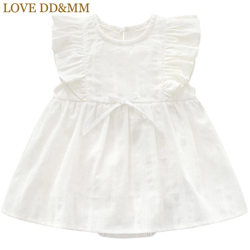 Платья для девочек LOVE DD & MM лето 2020 новое милое однотонное платье принцессы с