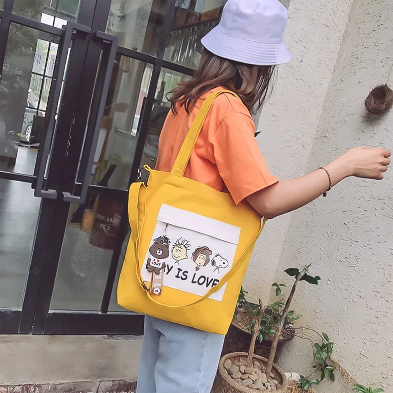 

Yuhua 2020 new fashion handbags, casual korean version woman shoulder bag, high capacity women bag, trend canvas messenger bags.