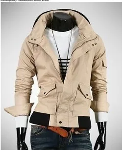 2013 New Male Slim Outerwear Fashion Jacket Stand Collar Casual Long-sleeve Men V321 |