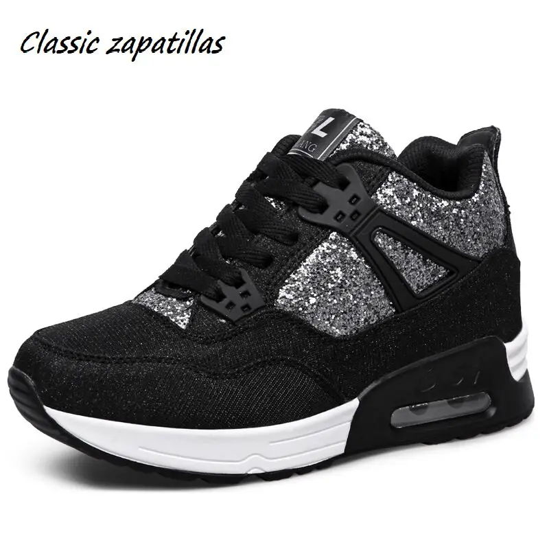 Zapatillas/классическая женская обувь увеличивающая рост Повседневная дышащая сезон