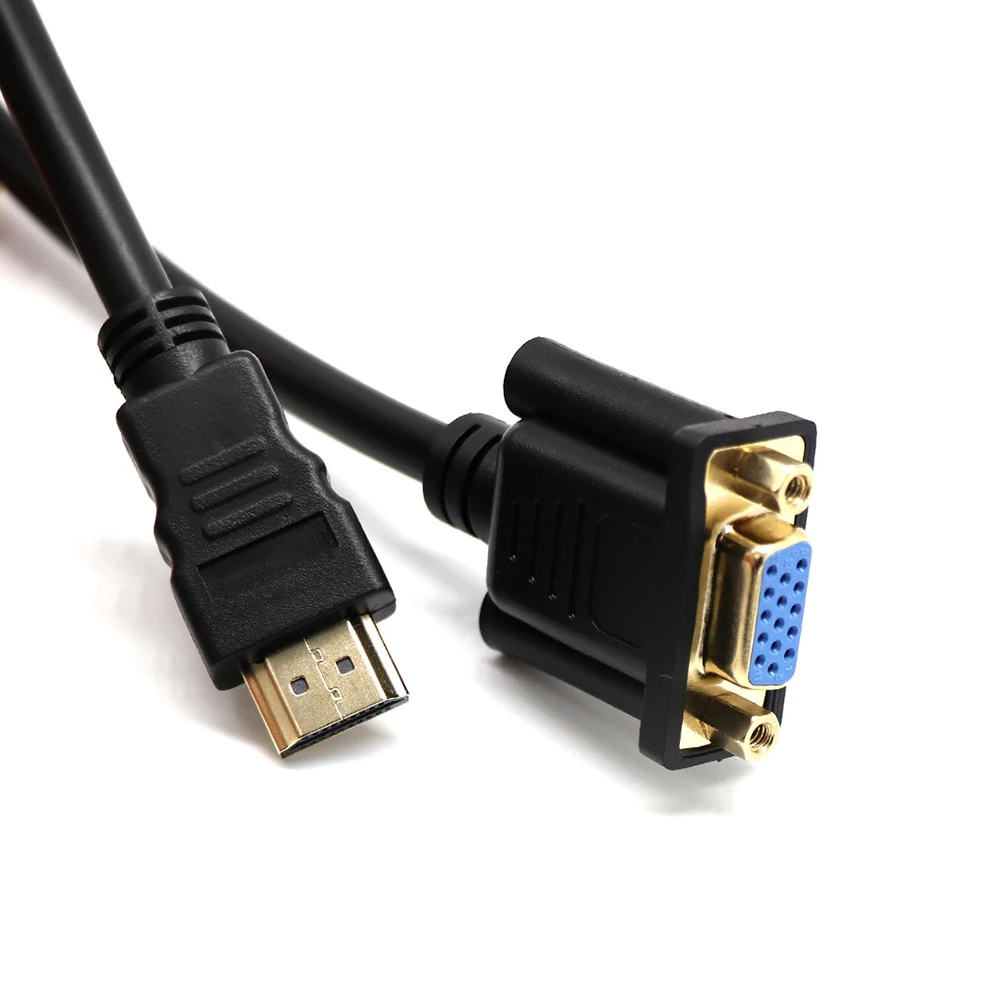 Кабель удлинитель HDMI штекер VGA для ПК 30 см|Кабели VGA| |