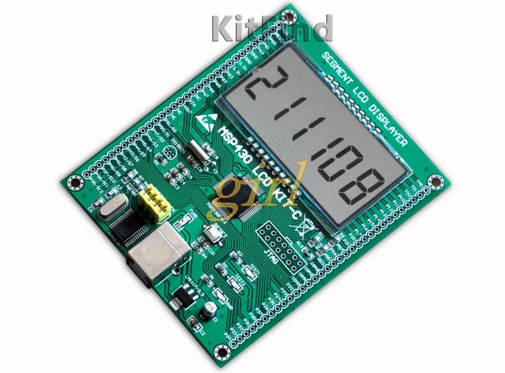 Макетная плата MSP430 430 LCD обучающая MSP430F413 сегмент жидкокристаллический не