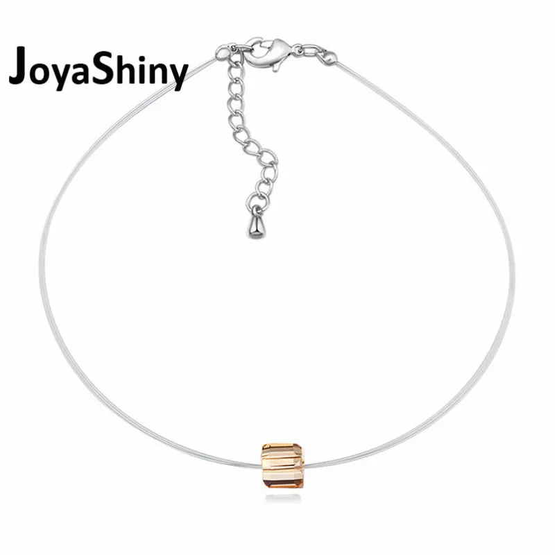Joyashiny новые оригинальные кристаллы от Swarovski колье модные украшения для вечерние партии интимные аксессуары - Окраска металла: Crystal GS