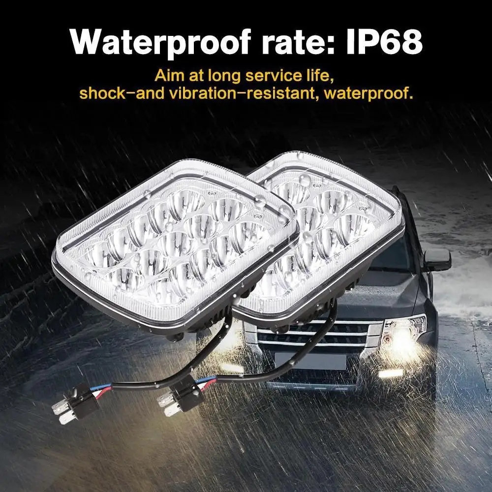 Oslamp 7x6 светодиодный налобный фонарь 1 шт. H4 Hi/lo луч для Chevy/Ford/Jeep внедорожный прицеп