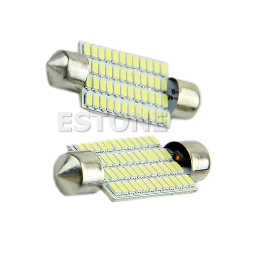 A31 1 шт. 42 мм 3014 48 SMD СВЕТОДИОДНЫЙ Автомобильный Гирлянда для салона белый