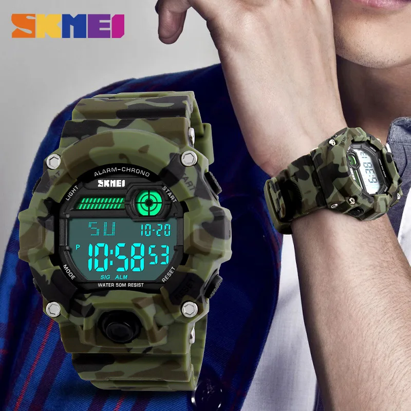 Часы наручные SKMEI Мужские Цифровые модные многофункциональные спортивные в