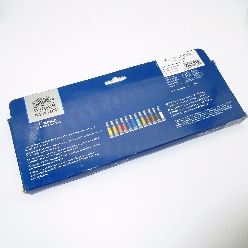 Winsor & Newton Cotman водные цвета краски 12 трубчатый набор 8mlx12 цветов|Акварельные краски|