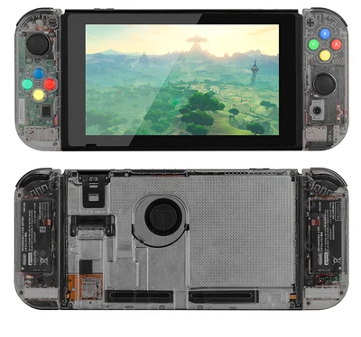 Black console housin D-PAD версия сменный чехол для nintendo Switch контроллер NS Joy-Con оболочка игровой консоли переключатель Joy Con чехол - Цвет: Black console housin
