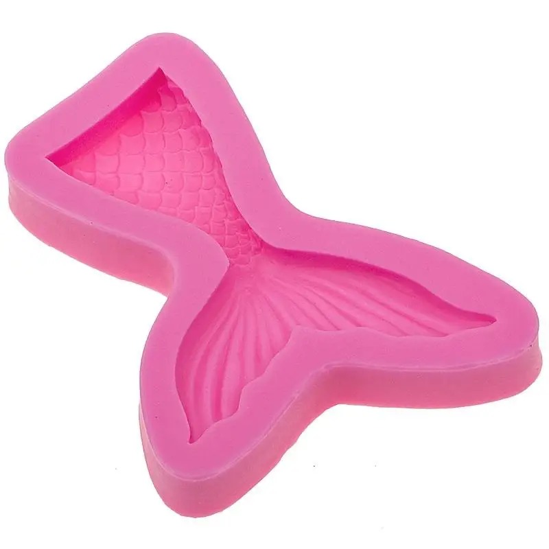 Силиконовые антипригарные 3D формы русалка сахарное желе для шоколада помадки