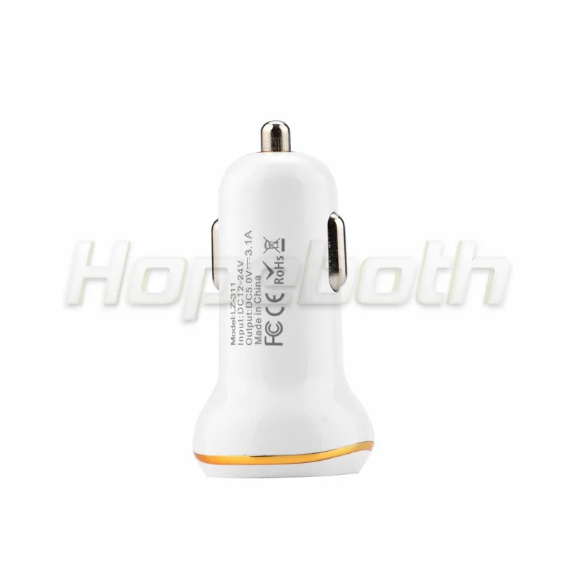 Автомобильное зарядное устройство hopeboth с двумя USB портами 2USB 2A адаптер для