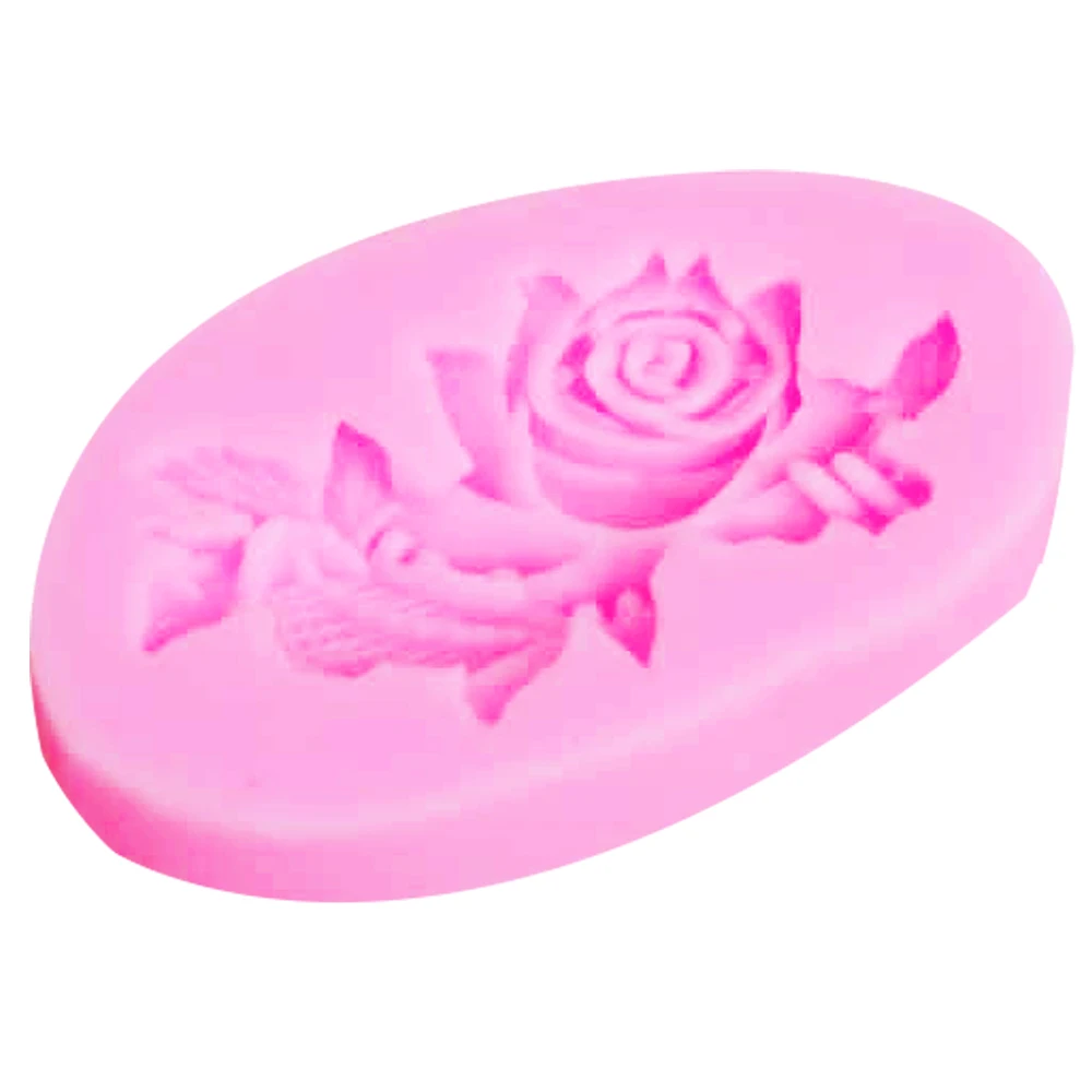 Epoxy UV Resin M752 Hot Rose Leaf Silicone Mold Fondant Cake Decorating Chocolate Candy Decoration random color | Дом и сад