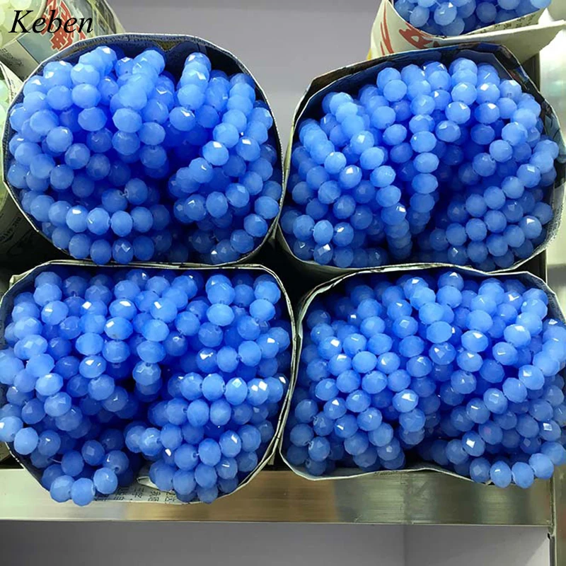 Синий цвет 3*4 мм 145 шт. Rondelle Австрия граненый хрусталь бусины Свободные Spacer