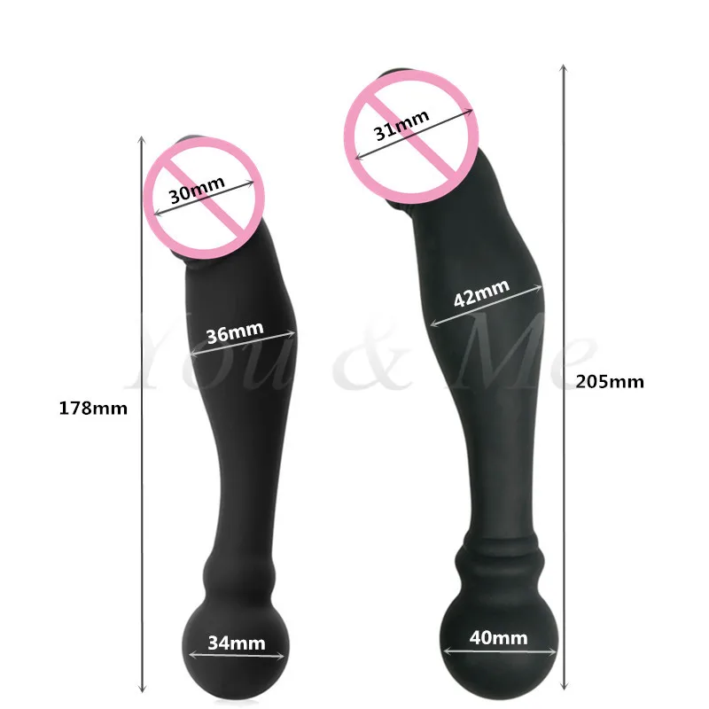 Новый большой анальный фаллоимитатор с бусинами мужской массажер простаты